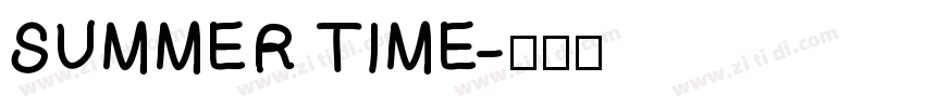SUMMER TIME字体转换
